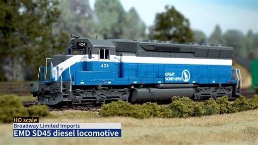 Broadway Limited HO scale EMD SD45 diesel locomotive - Trains