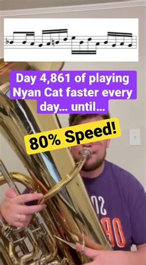 Nyan Cat but Tuba (80% Speed, Day 4) … Special Surprise at the end… 🎁