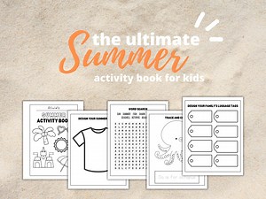 Summer Activity Book for Kids | Printable Learning Games (PDF) - Etsy