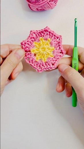 💖 Crochet Flower Granny Square ✨ Beautiful & Easy Pattern