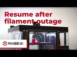 Recover your 3D print after a Filament Run-Out pause | Raise Academy