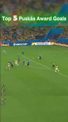 Top 5 Puskas Award Goals #football #soccer #goals