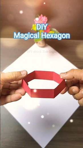 ✨ Magical Hexagon Optical Illusion | Easy DIY Paper Craft | Mind-Blowing 3D Effect! #magicalhexagon