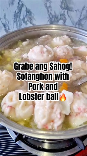 Eto ang Comfort Food!😋Sotanghon Pork at Lobster Ball Combo🔥#food #ytshorts #cooking