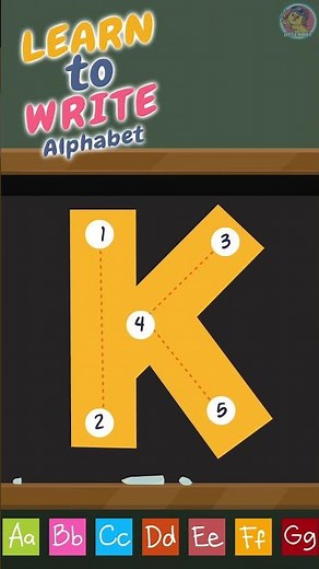 How to Write Letters for Children - Alphabet for Kids