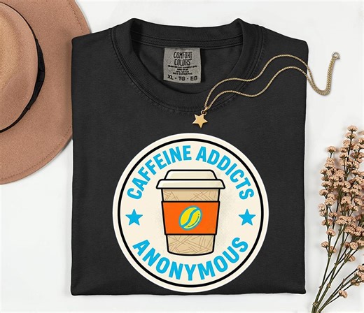 Caffeine Addicts Anonymous Shirt, Coffee Lover Gift, Retro Coffee Cup T-shirt - Etsy