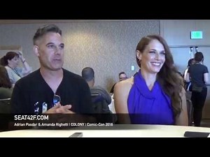 Adrian Pasdar & Amanda Righetti COLONY Interview Comic Con 2016