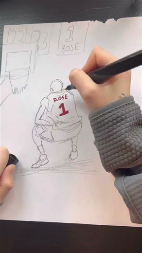 Day 🔟of drawing a random NBA player every day for 100 days #art #nba #viral #funny #fyp #toturial