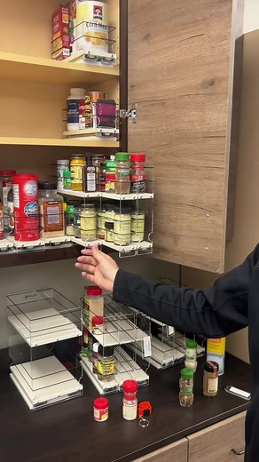 Ready to revolutionize your kitchen? Discover the magic of our patented Vertical Spice Rack. Made in the USA, it's the ultimate solution to end kitchen stress and clutter. With rave reviews from over 1700 satisfied customers, it's time to spice up your cooking experience! 🚀🌶️ | Vertical Spice