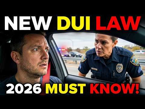 New DUI Traffic Law 2026 What Every American Driver Must Know Right Now!