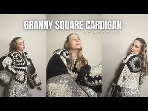 Granny square cardigan tutorial🍂🧶