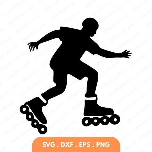 Inline Skating SVG PNG Files: Roller Blade Clipart for Cricut, Silhouette (instant Download) - Etsy