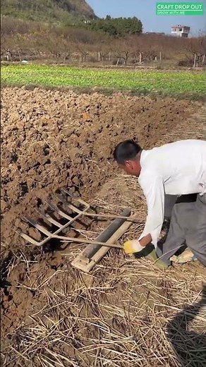 🌱⚙️ Deep Tillage Using Body Weight and Lever Action