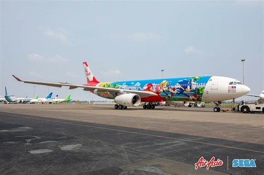 SEGA reveals Sonic-themed plane in collab with AirAsia (UPDATE)