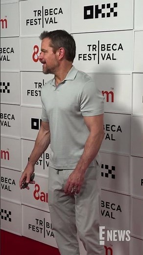 Matt Damon and family attend the "Mumford & Sons: The House Band" premiere at the Tribeca Festival.