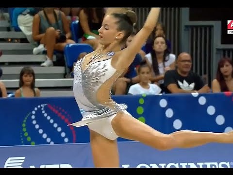 Highlights rhythmic gymnastics beauty in slow motion