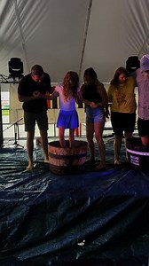 Family had a lot of fun in a grape smashing competition at the Festa Italiana in Schererville today! We came in second 🙂 | Chef Billy Parisi