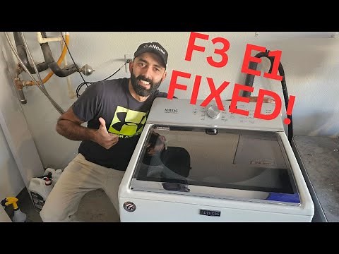 Top 3 Fixes To The F3 E1 Error Code On A Maytag Washer!