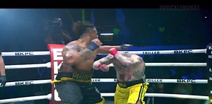 Greg Hardy gets KO’d by Josh Watson round 2! #bkfc #joshwatson #greghardy #bareknucklefc #bareknuckleboxing #mma #boxing #knockedout #ouch