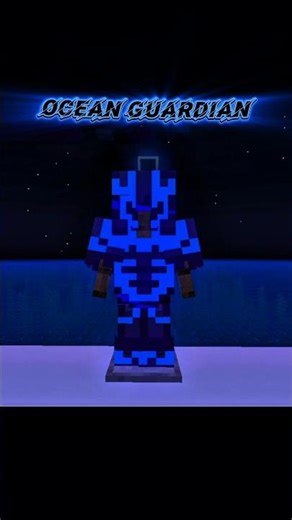 "OCEAN GUARDIAN" Armor Trim in Minecraft! (OP Blue Glow Combo) 🌊👑