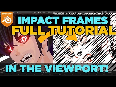 Impact Frames from Anime in Blender