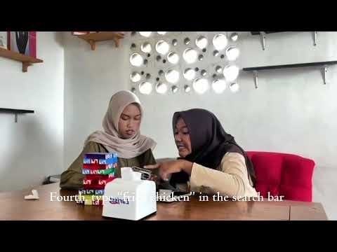 How to order food through an online application