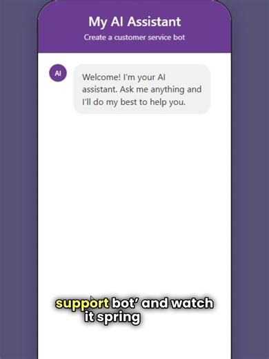 Crea un chatbot de IA en 30 segundos sin código