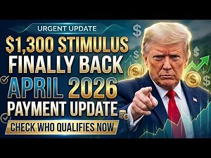 FINALLY!! April 2026 $1300 New Stimulus Check ARRIVING… Here’s Who Gets It