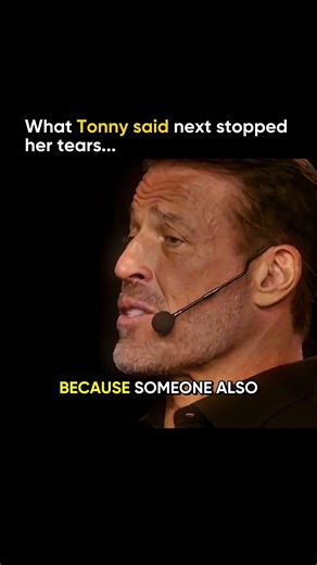 What tony said next stopped her tears ‪@TonyRobbinsLive‬#tonyrobbins #lifeadvice #realtalk #shorts