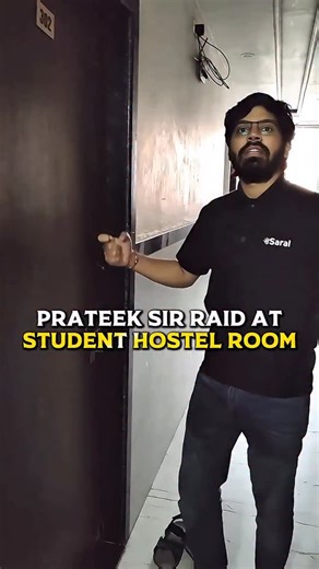 Prateek Sir at JEE Aspirant Hostel Room ye KYA ho gaya 😱Z . . . #shorts #esaral #jee #neet #kota #raid #viral #reels #studentlife #explorerpage | eSaral - Learning Made Simple