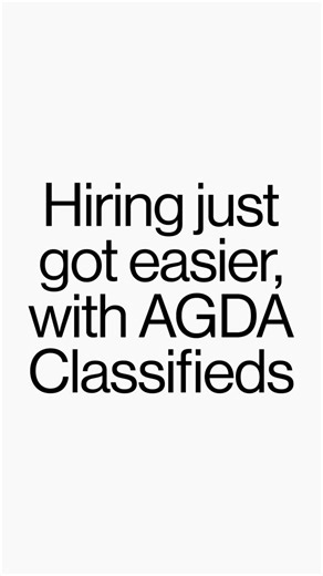 AGDA on Instagram: "Hiring and finding your next design gig just became a whole lot easier with AGDA Classifieds. List your next job opening with AGDA today! #agda #agdaclassifieds #designjobs"