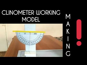 Easy,Cheap and Best way to make Clinometer for School project ||