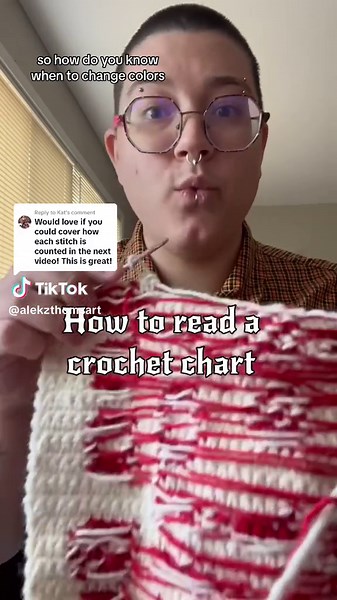 Replying to @Kat how to count the stitches/read a chart! Stitchfiddle is free! #stitchfiddle #crochet #tapestrycrochet #crochettutorial