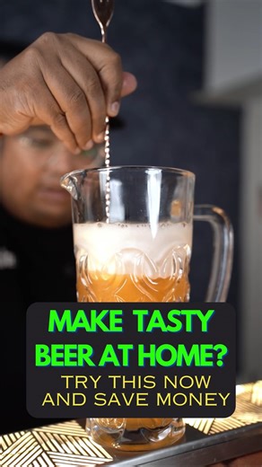 Nitin Tewari | Make your own beer at home with simple ingredients! Save $$$, impress friends, and get brewing! Watch till the end and TAG a beer lover! .... | Instagram