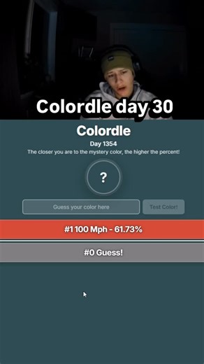 C3G on Instagram: "Colordle day 30 Follow my socials: Twitch: chick3n_god YouTube: Chick3nGod #chick3n_god #fyp #viral #funny #gaming #twitch #wordle #colordle"