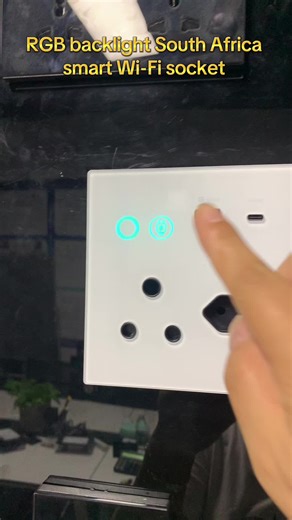South Africa smart Wi-Fi touch wall socket #makegood #smarthome #foryoupage #homeautomation #fastcharging