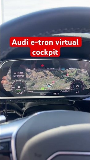 Audi e-tron virtual cockpit with Google Maps 🤯