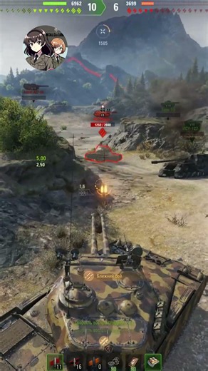 Full HP tank in 3 shots) #worldoftanks #wot #shelestwot