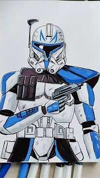 Drawing Captain Rex #fypシ #starwars #art #drawing #clonewarsedit #captainrex
