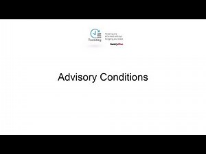 Advisory Conditions