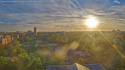 Sunrise Timelapse from University of Florida #UFWeather | University of Florida Weatherstem