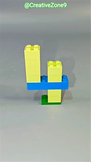 How To Build a LEGO Number 4 | Satisfying Diy | Lego Creations #shorts #shortvideo #lego #diy #viral