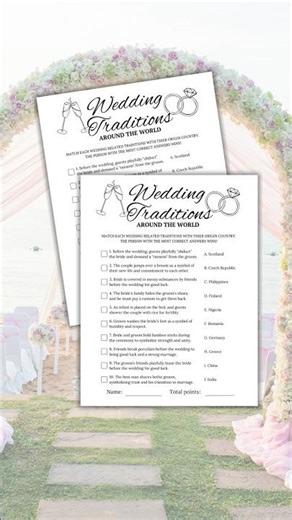 Test your wedding wisdom — trivia that turns classics into belly laughs and surprise facts 💍🧠🎉