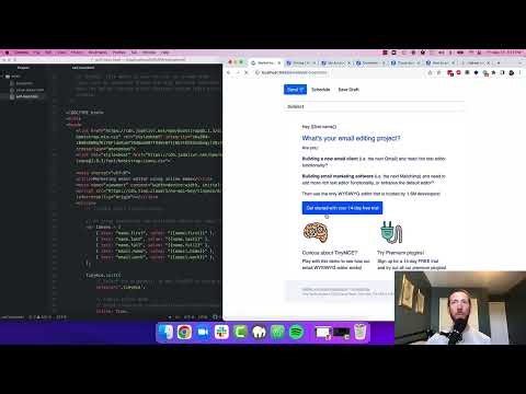 Setting up email HTML editor | TinyMCE Hybrid Self-Host Email Starter Config
