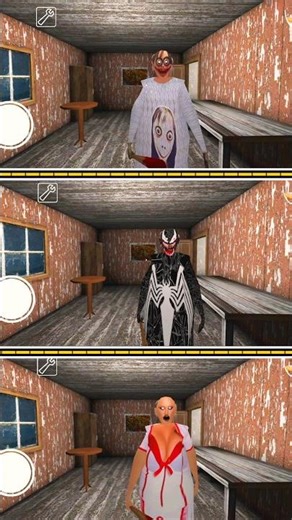 Venom Granny vs Momo Granny vs Med Granny 🔥🥵#shortsfeed #gaming #granny