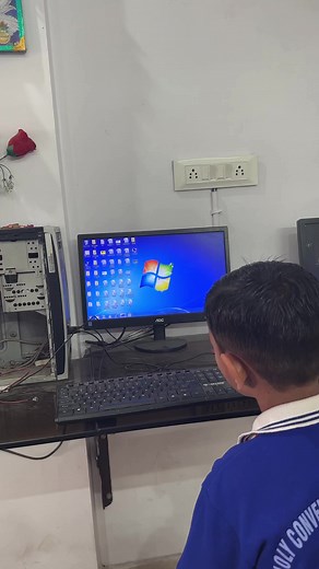 set wall clock on monitor by our little student | BDS Computer