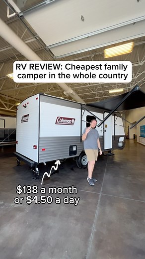 BaileyGoesOutside on Instagram: "🚐💨 This family camper is sooo cute & it’s only $138 a month!! ✨ The Coleman LT 17B from @campingworld is perfect for families who want to travel for less. #campingworldpartner #rvreview #rvtour #campingworld #camper #rvfamily #rvtours #campertour #camper #tinyhome #nomad #tinyliving #rental #cheapliving #camper #fulltimerv #fulltimefamily #familyrv"