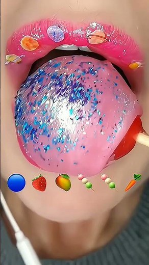Which ASMR Satisfying Eating Emoji Food Challenge Next? #mukbang #emojichallenge #satisfyinglips