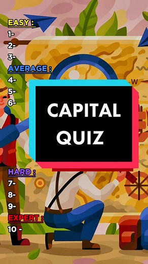 Guess the capitals How Many Did You Get ? #quiz #trivia #question #flag #generalknowledge #knowledge #capital #riddle #geography #challenge #country #test