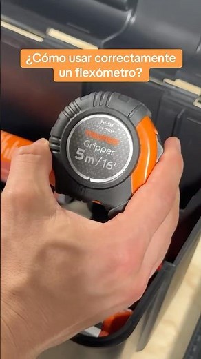 📏 ¿Cómo usar correctamente un flexómetro?